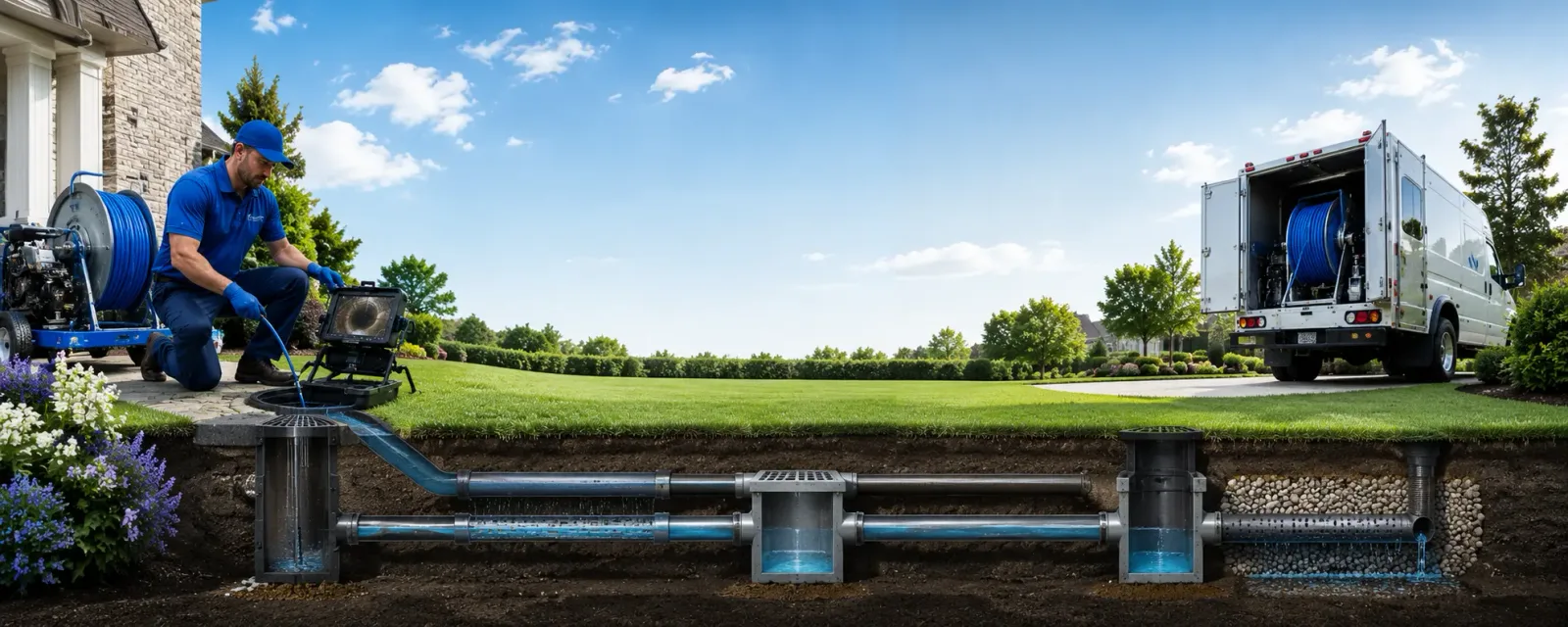 Outdoor drain cleaning information for Glen Mills, PA